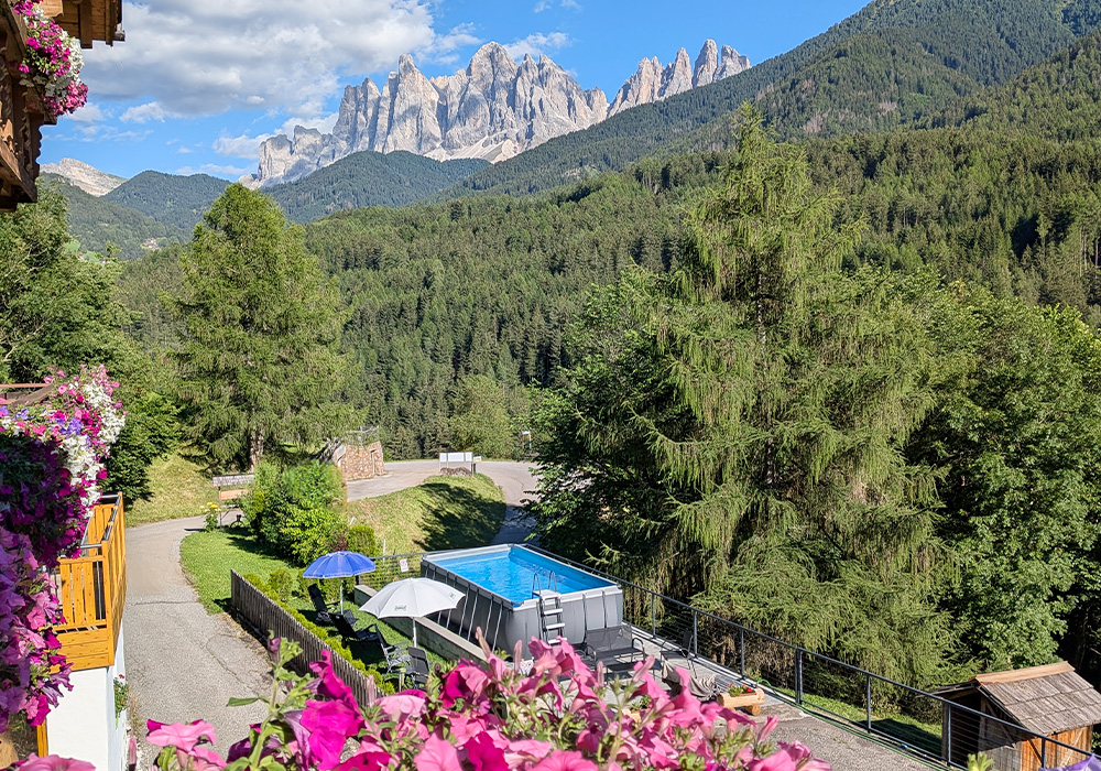 Urlaub am Bauerhof mit Schwimmbad Villnöss